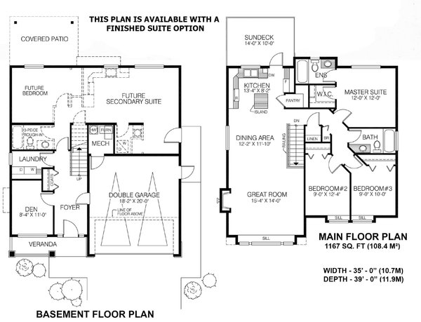 Farmhouse Floor Plan - Main Floor Plan #1100-87