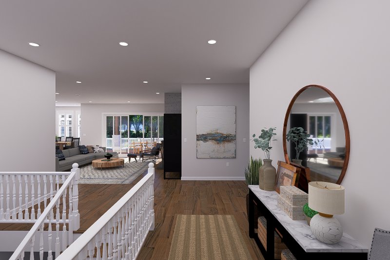 Architectural House Design - Interior - Entry for Craftsman House Plan #1060-354 - 2 bed, 2 bath
