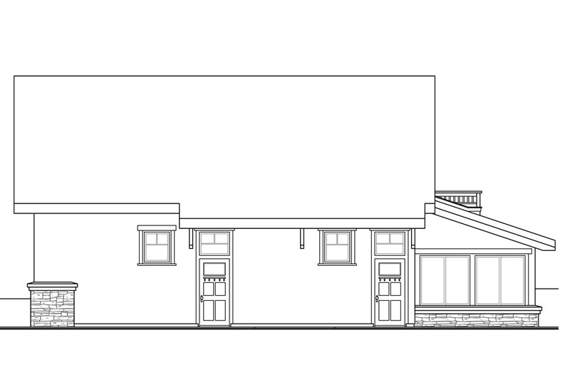 Dream House Plan - Exterior - Other Elevation 1 for European House Plan #124-947, 0.5 bath