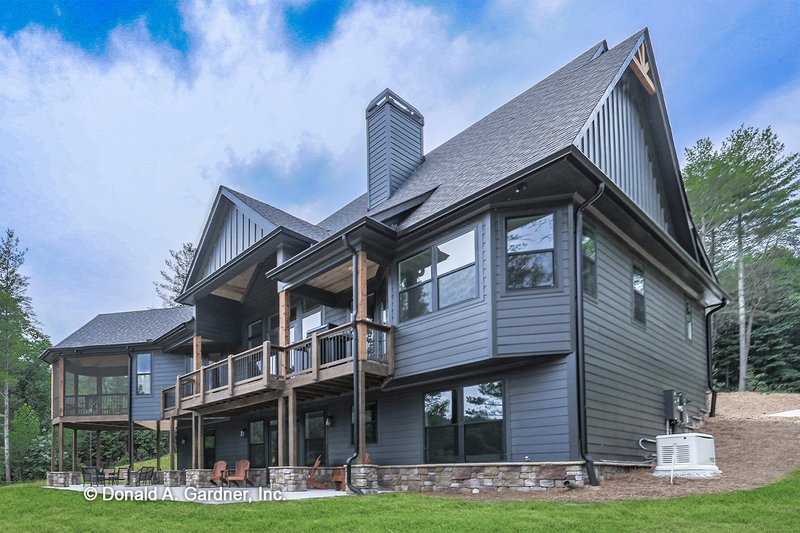 Architectural House Design - Exterior - Rear Elevation 2 for Craftsman House Plan #929-970 - 4 bed, 4 bath