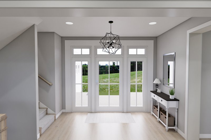 Architectural House Design - Interior - Entry for Craftsman House Plan #51-1300 - 3 bed, 3.5 bath