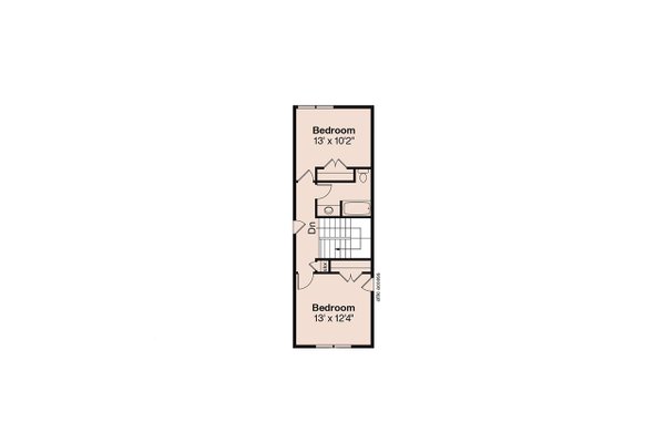 Home Plan - Floor Plan - Upper Floor for Craftsman House Plan #124-611 - 3 bed, 2.5 bath