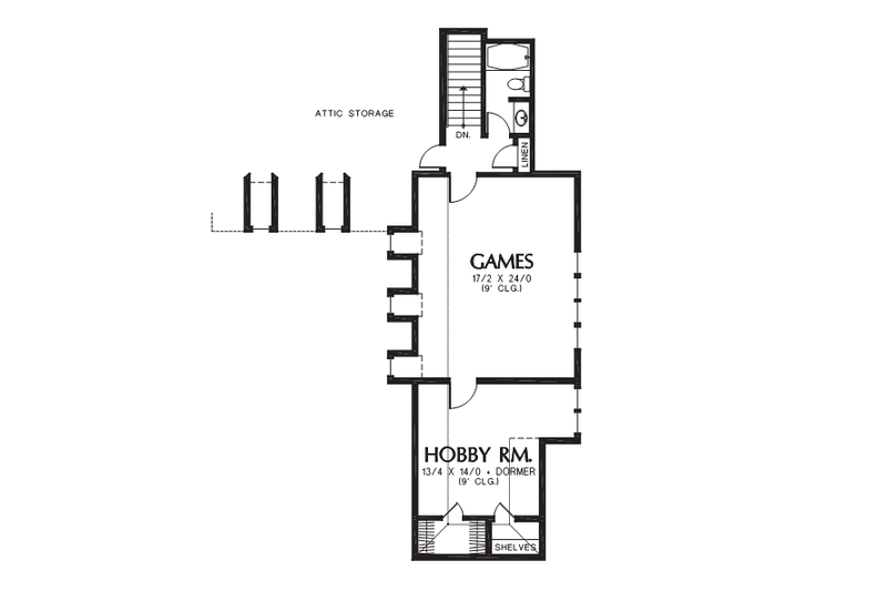 Dream House Plan - Floor Plan - Upper Floor for Craftsman House Plan #48-701 - 5 bed, 5.5 bath
