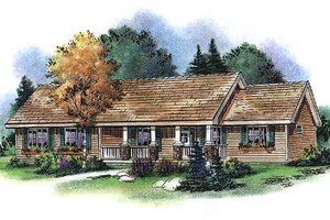 Country Exterior - Front Elevation Plan #18-4506