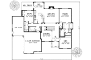 European Style House Plan - 2 Beds 1.5 Baths 2297 Sq/Ft Plan #70-590 