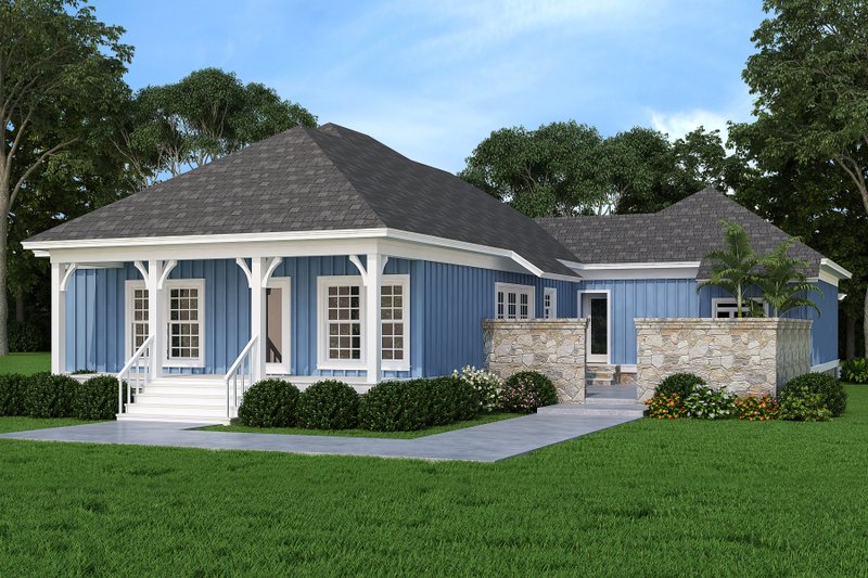 Home Plan - Exterior - Rear Elevation for Traditional House Plan #45-620 - 3 bed, 2 bath