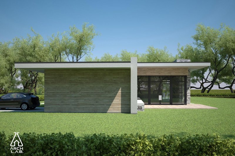 House Blueprint - Exterior - Other Elevation 1 for Modern House Plan #552-4 - 3 bed, 2 bath