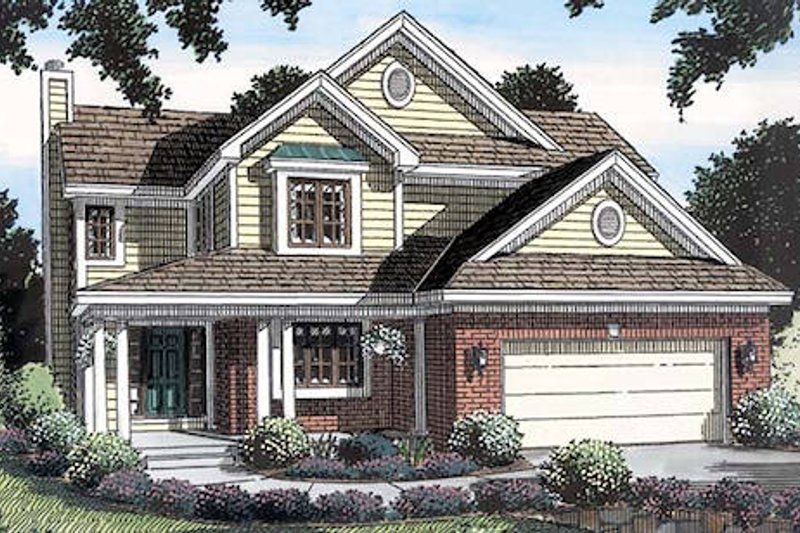 Traditional Style House Plan - 3 Beds 2.5 Baths 2021 Sq/Ft Plan #312-132
