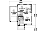 Contemporary Style House Plan - 3 Beds 1 Baths 1652 Sq/Ft Plan #25-4285 