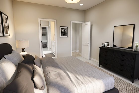 Interior - Master Bedroom for Craftsman House Plan #51-1531 - 3 bed, 2 bath