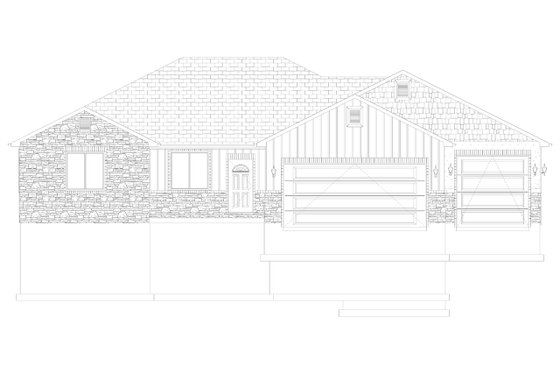 Exterior - Front Elevation 4 for Traditional House Plan #1060-45 - 3 bed, 2 bath