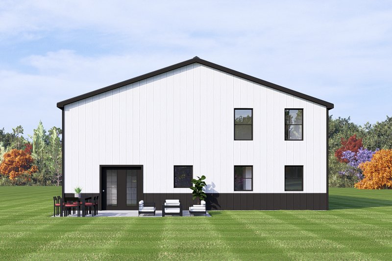 Home Plan - Exterior - Rear Elevation for Barndominium House Plan #1064-466 - 1 bed, 1 bath
