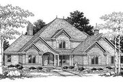 European Style House Plan - 4 Beds 3.5 Baths 3259 Sq/Ft Plan #70-477 