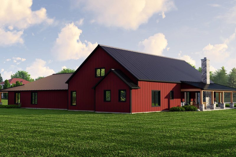 House Plan Design - Exterior - Other Elevation 1 for Barndominium House Plan #1064-255 - 5 bed, 4.5 bath