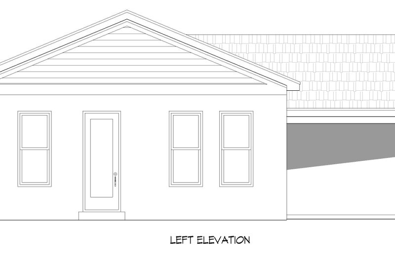 Architectural House Design - Exterior - Other Elevation for Craftsman House Plan #932-547 - 1 bed, 1.5 bath