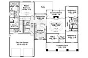 Country Style House Plan - 3 Beds 2.5 Baths 1902 Sq/Ft Plan #21-458 