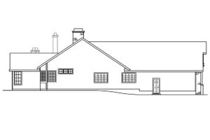 Exterior - Other Elevation for Ranch House Plan #124-383 - 4 bed, 2.5 bath