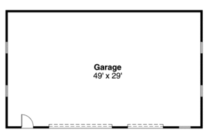 Floor Plan - Main Floor for Traditional House Plan #124-664, 0 bath