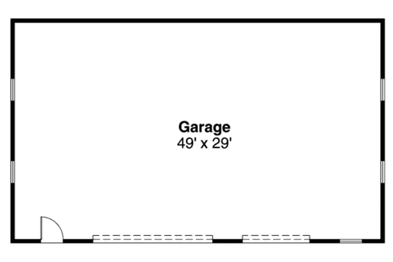 Floor Plan - Main Floor for Traditional House Plan #124-664, 0 bath