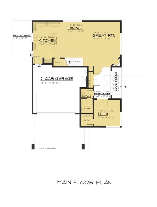 Traditional Floor Plan - Main Floor Plan #1066-95