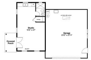 Floor Plan - Main Floor for Traditional House Plan #124-1051, 1 bath