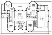 European Style House Plan - 5 Beds 5 Baths 7063 Sq/Ft Plan #20-2378 