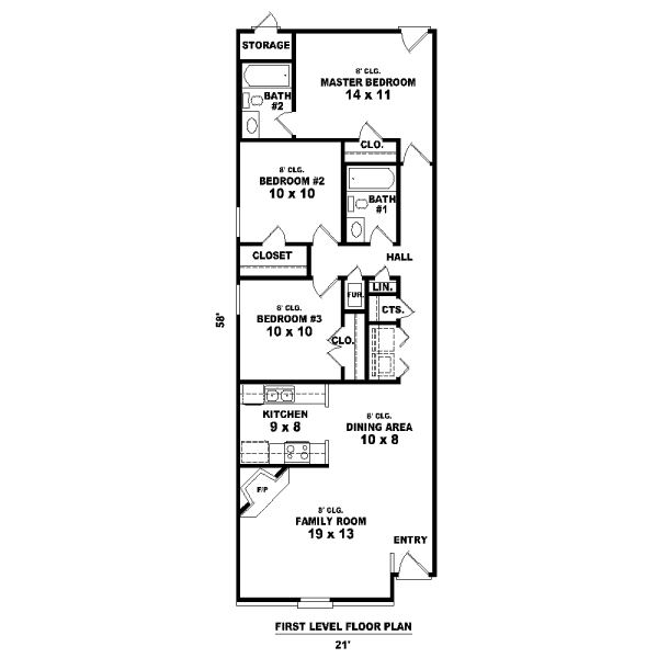 Traditional Floor Plan - Main Floor Plan #81-13857