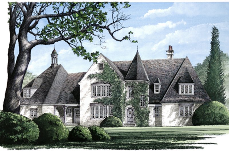 Dream House Plan - Exterior - Front Elevation for European House Plan #137-226 - 4 bed, 3 bath