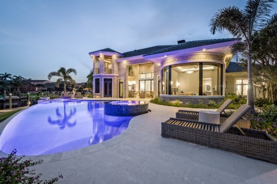 Exterior - Rear Elevation 1 for Contemporary House Plan #930-548 - 4 bed, 4.5 bath