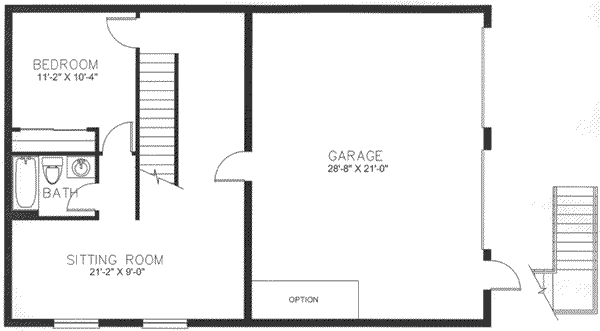 Floor Plan - Lower Floor Plan #115-163