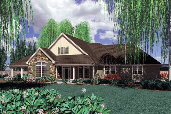 Exterior - Front Elevation 4 for Traditional House Plan #48-234 - 3 bed, 2.5 bath