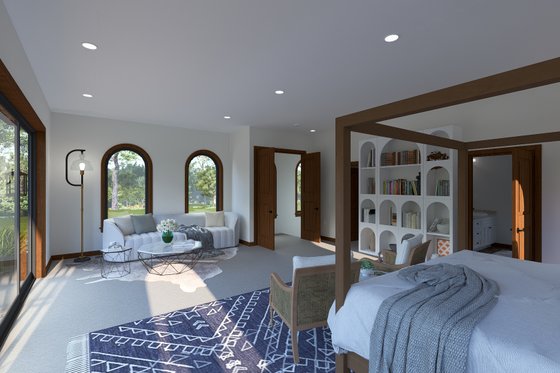 Interior - Master Bedroom 2 for Mediterranean House Plan #1060-420 - 3 bed, 2.5 bath