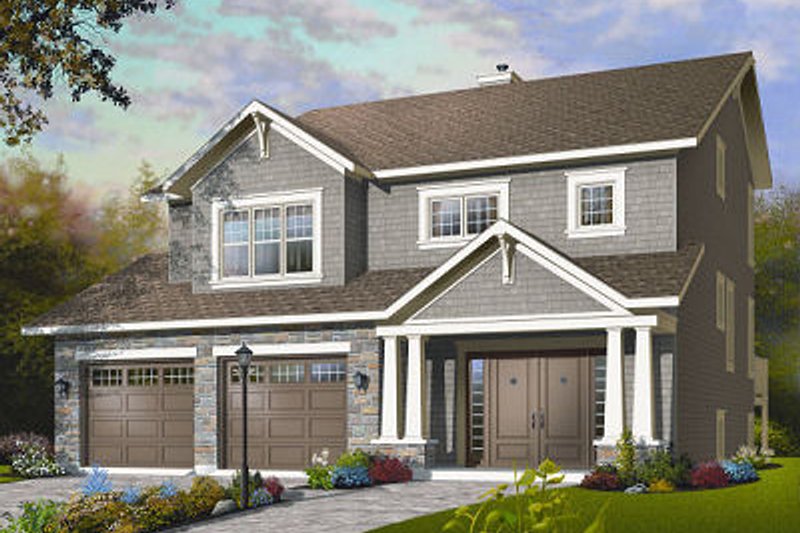 House Plan Design - Craftsman Exterior - Front Elevation Plan #23-815
