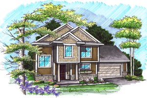 Traditional Exterior - Front Elevation Plan #70-1028