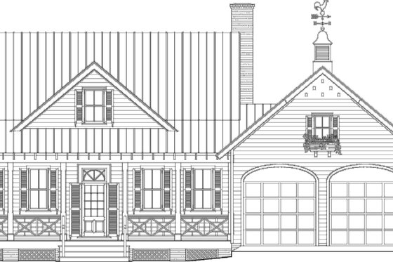 Exterior - Other Elevation for Farmhouse House Plan #137-273 - 3 bed, 2 bath