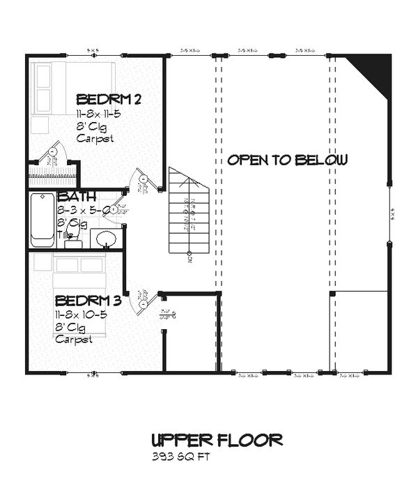 Home Plan - Farmhouse Floor Plan - Upper Floor Plan #901-11