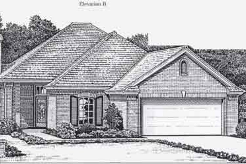 Colonial Style House Plan - 3 Beds 2 Baths 1578 Sq/Ft Plan #310-764