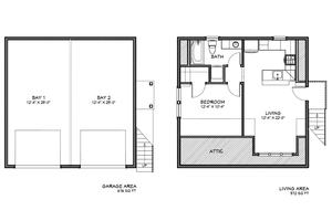 Floor Plan - Other Floor for Craftsman House Plan #461-88 - 1 bed, 1 bath