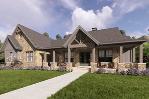 Farmhouse Exterior - Front Elevation Plan #1069-41