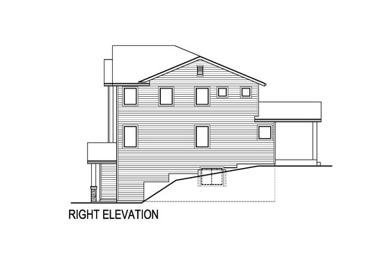 Exterior - Other Elevation 1 for Traditional House Plan #569-100 - 5 bed, 4 bath