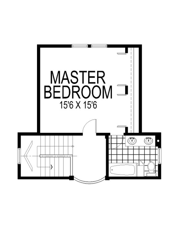Farmhouse Floor Plan - Upper Floor Plan #112-276