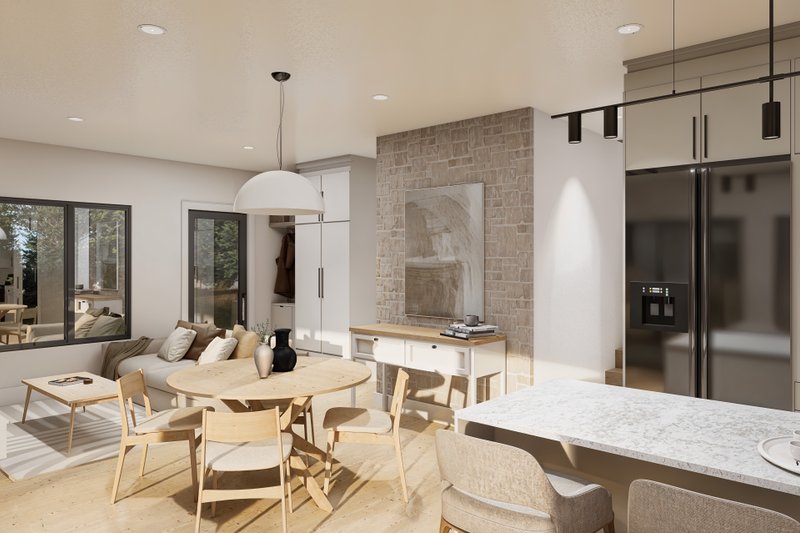 Dream House Plan - Interior - Family Room for Modern House Plan #23-2831 - 2 bed, 2 bath