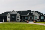 Ranch Style House Plan - 5 Beds 4 Baths 4434 Sq/Ft Plan #1084-2 Exterior 