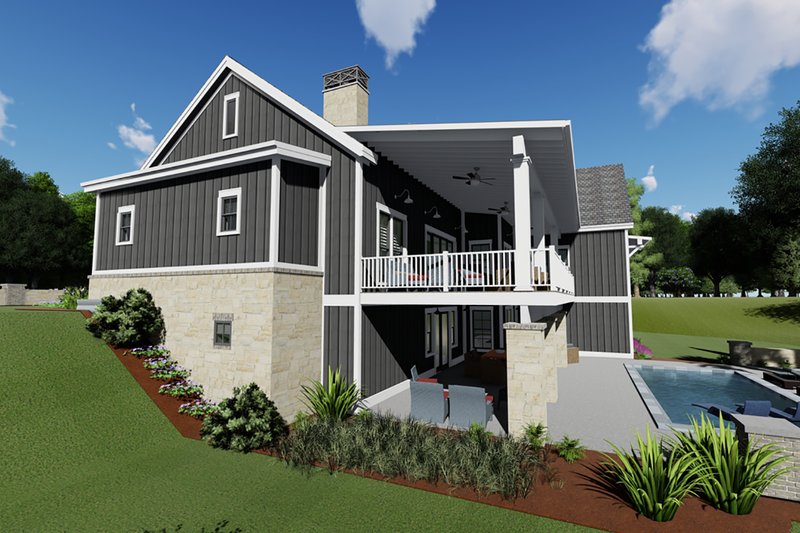 Home Plan - Exterior - Other Elevation 1 for Farmhouse House Plan #1069-17 - 3 bed, 2.5 bath