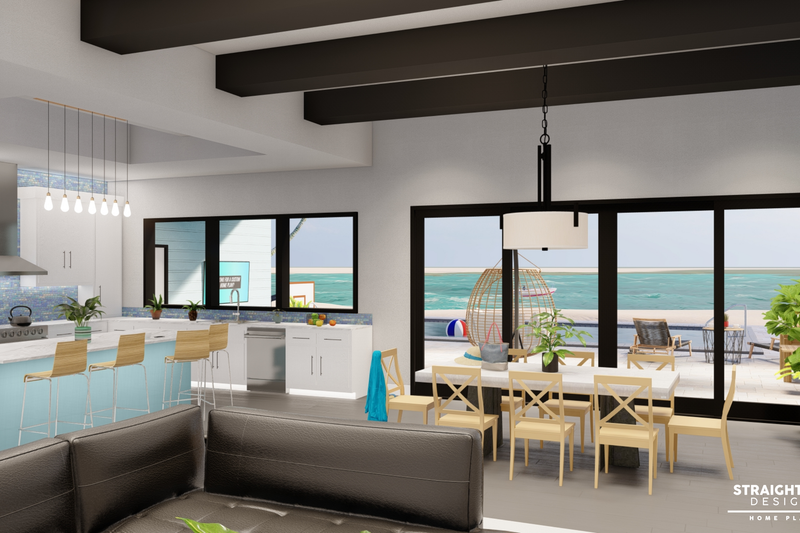 Architectural House Design - Interior - Family Room for Modern House Plan #1122-11 - 2 bed, 3 bath