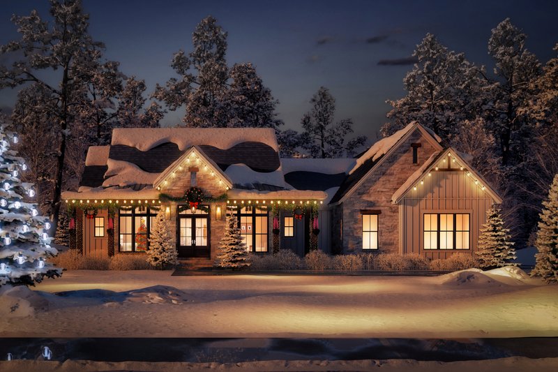 House Design - Exterior - Front Elevation 4 for Farmhouse House Plan #430-345 - 3 bed, 3.5 bath