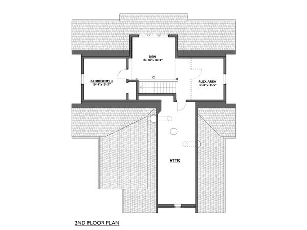 Cottage Floor Plan - Upper Floor Plan #890-8