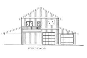 Exterior - Other Elevation for Farmhouse House Plan #117-796 - 2 bed, 2.5 bath