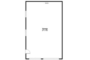 Floor Plan - Main Floor for Traditional House Plan #124-1055, 0 bath