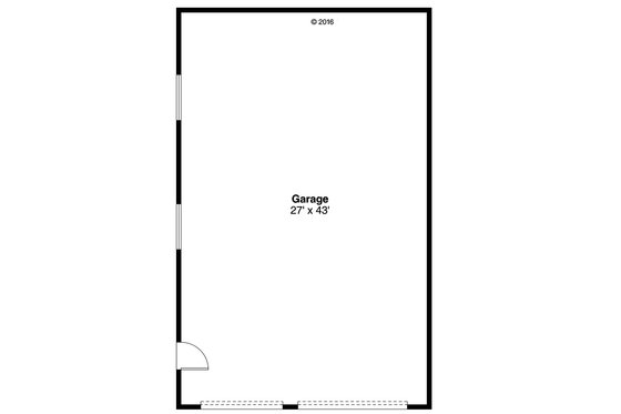 Floor Plan - Main Floor for Traditional House Plan #124-1055, 0 bath